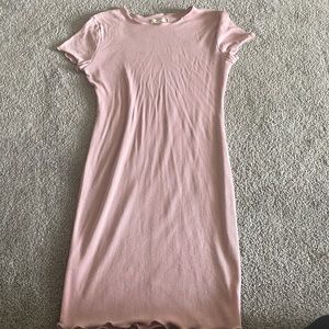 Pink body con dress